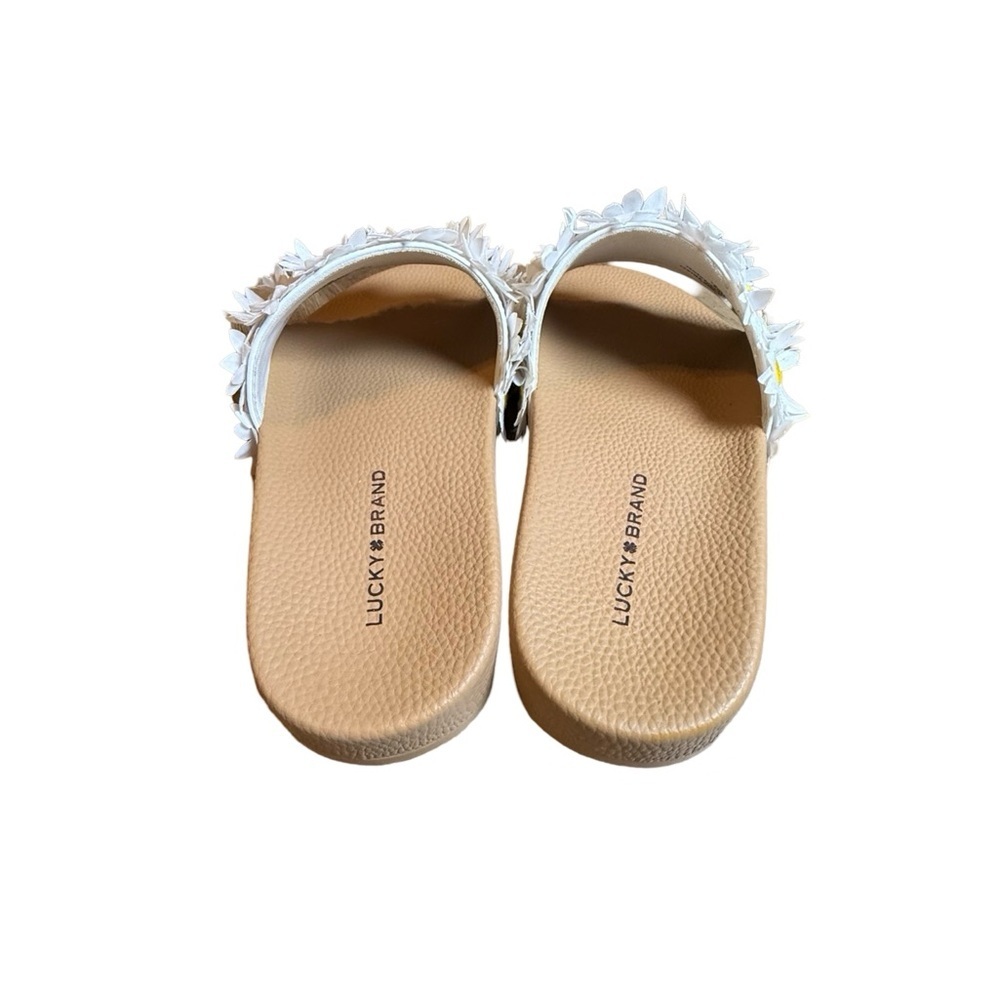 Lucky Brand Daisy Floral Slide Sandals Size 7 - Used Excellent Condition - Picture 3 of 5